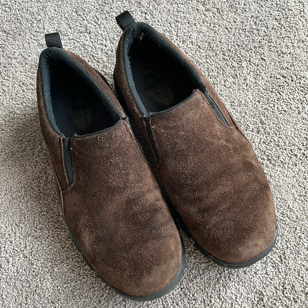 Lands’ End Suede Casual Slip-On Loafers
